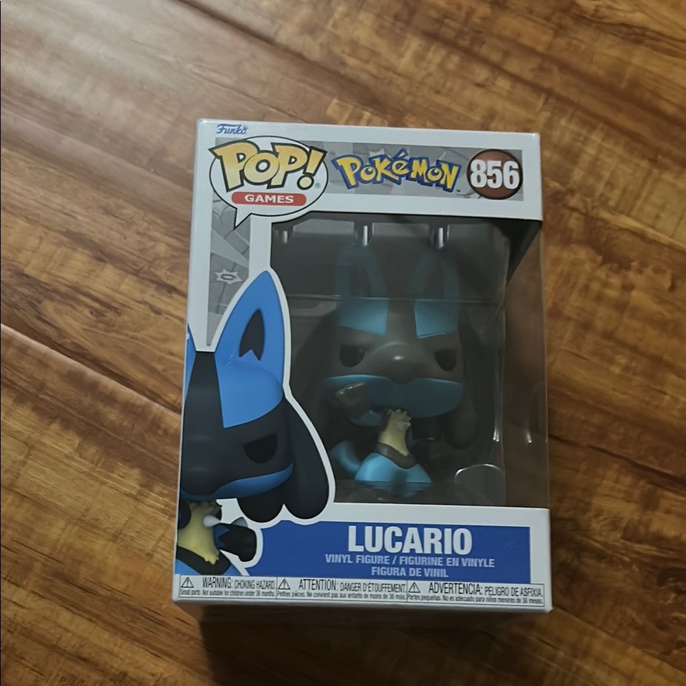Funko Pop! Games Pokémon Lucario Vinyl Figure - Blue and Black